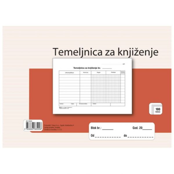 OBRAZAC A-3 TEMELJNICA A5 FOKUS