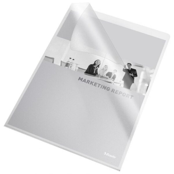 FASCIKL &QUOT;L&QUOT;  80MY PP A4 MAT COPY SAFE PK25 ESSELTE 392581200 PROZIRNI