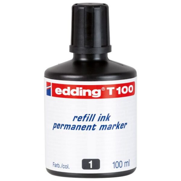 TINTA ZA MARKER PERMANENTNI  100ML EDDING T100 CRNA