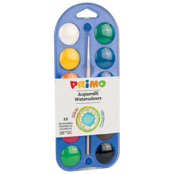 BOJA VODENA FI 30 MM 12BOJA PLUS KIST PRIMO 107A12A BLISTER