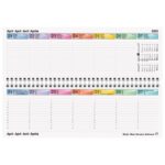 PLANER STOLNI TJEDNI DATALINE PLASTIFICIRANI BRUNNEN 10-77240 PLAVI - Image 2