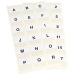 ZASTAVICA 25X12 MM A-Z PK72 3L.10517 BIJELA BLISTER * DO ISTEKA ZALIHA