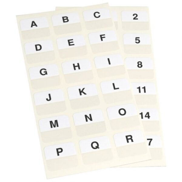 ZASTAVICA 25X12 MM A-Z PK72 3L.10517 BIJELA BLISTER * DO ISTEKA ZALIHA