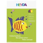 KOLAŽ - BLOK A4 10 LISTOVA 300G PAPIR U BOJI HEYDA 20-47126 SORTIRANO