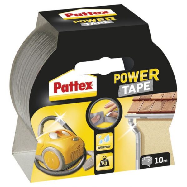 TRAKA LJEPLJIVA 50 MM/10M POWER TAPE PATTEX HENKEL 1677379 SREBRNA BLISTER