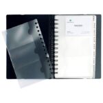 ALBUM ZA VIZITKE 120 KARTICA S GUMICOM EXACTIVE EXACARD EXACOMPTA 75034E - Image 2