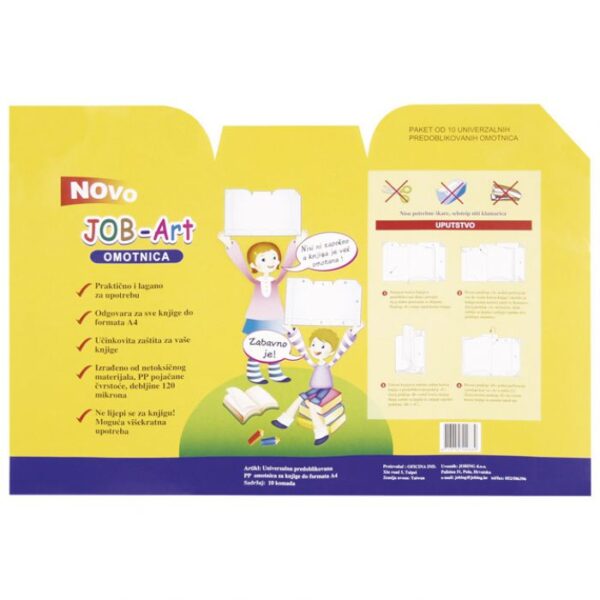 OMOTNICA-KORICE ZA KNJIGE UNIVERZALNA DO A4 PK10 JOBING ART 7700