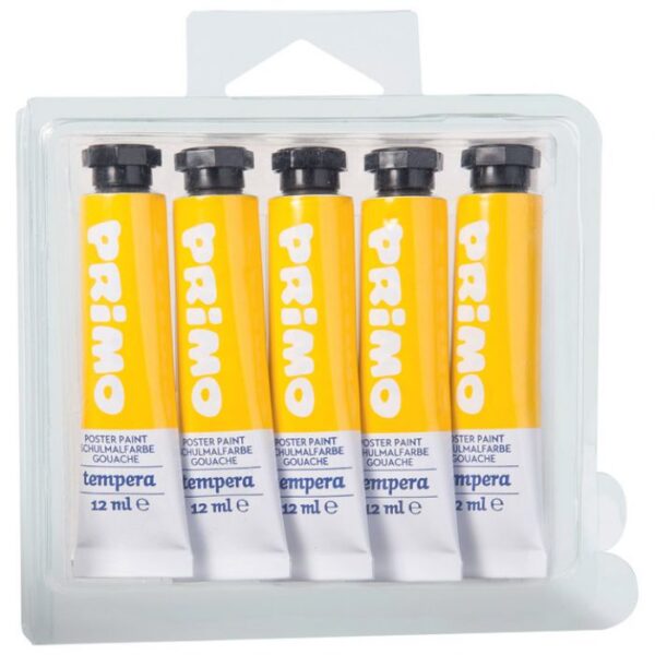BOJA TEMPERA 12ML ALUMINIJSKA TUBA PK5 PRIMO 440TRA201 ŽUTA BLISTER