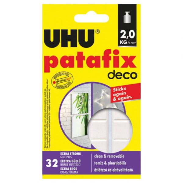 LJEPILO-JASTUČIĆI 32X PATAFIX DECO UHU 40660 BIJELO BLISTER