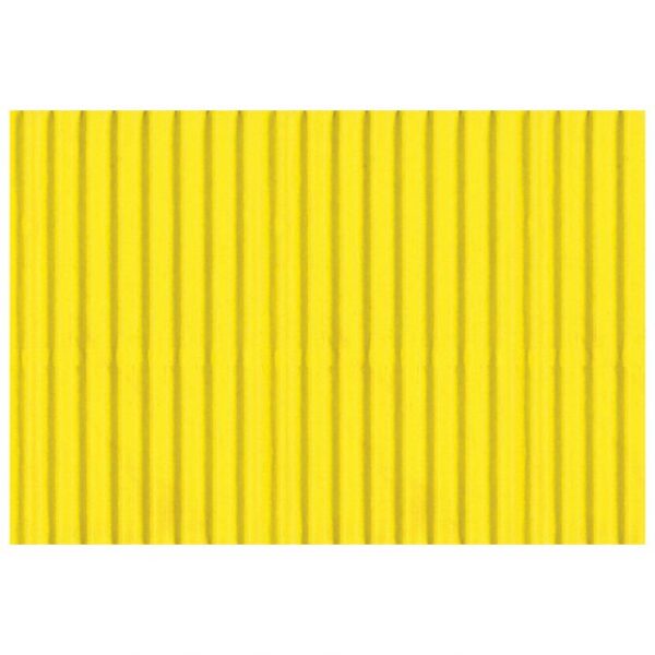 PAPIR UKRASNI DVOSLOJNI REBRASTI B2 PK10 300G HEYDA 20-47132 15 LIMUN ŽUTI