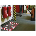 TRAKA ZA OZNAČAVANJE LJEPLJIVA 50 MM/33M PVC TESA 60760-92 BIJELO-CRVENA - Image 2