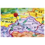 KARTA HRVATSKE 56X49 CM PLASTIFICIRANA OBOSTRANA TRSAT - Image 2