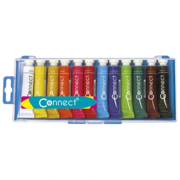 BOJA TEMPERA 12ML ALUMINIJSKA TUBA 12BOJA/PVC CONNECT BLISTER