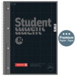 BLOK KOLEGIJ A4 KARO  80L PERFORACIJA PLUS 4RUPE COLOR CODE BRUNNEN 10-67928 190 CRNI