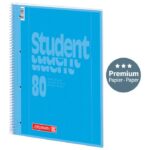 BLOK KOLEGIJ A4 KARO  80L PERFORACIJA PLUS 4RUPE COLOR CODE BRUNNEN 10-67928 133 PLAVI