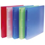 MAPA ULOŽNA 4RINGA-FI30 MM A4 PP CHROMALINE EXACOMPTA 51369E SORTIRANO PROZIRNA