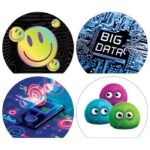 PODLOGA ZA MIŠA NEKLIZAJUĆA 21X24 CM POLUKRUŽNA ERAH SORTIRANO