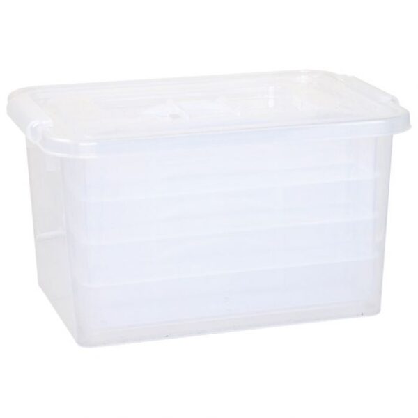 KUTIJA PP S KOPČAMA I RUČKOM PLUS LADICE PRIMO 819VS PROZIRNA