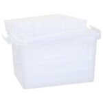 KUTIJA PP S KOPČAMA I RUČKOM PLUS LADICE PRIMO 819VS PROZIRNA - Image 2