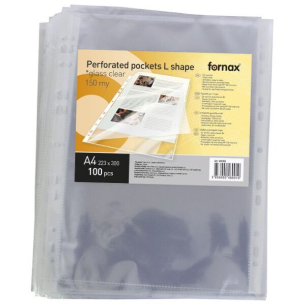 FASCIKL ULOŽNI A4 LR 150MY PP SJAJNI PK100 FORNAX