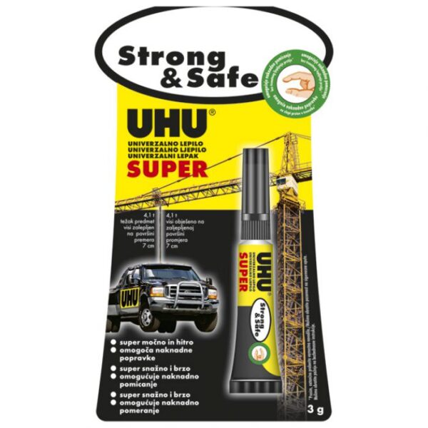 LJEPILO TRENUTAČNO  3G SUPER STRONG&AMP;SAFE UHU L0180020 BLISTER