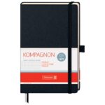 NOTES A5 KARO 96L  80G ŠAMOA S GUMICOM KOMPAGNON BRUNNEN 10-55228 05 CRNI