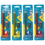 OLOVKA GRAFITNA HB TROKUTASTA PK2 PLUS GUMICA PLUS ŠILJILO CONNECT BLISTER