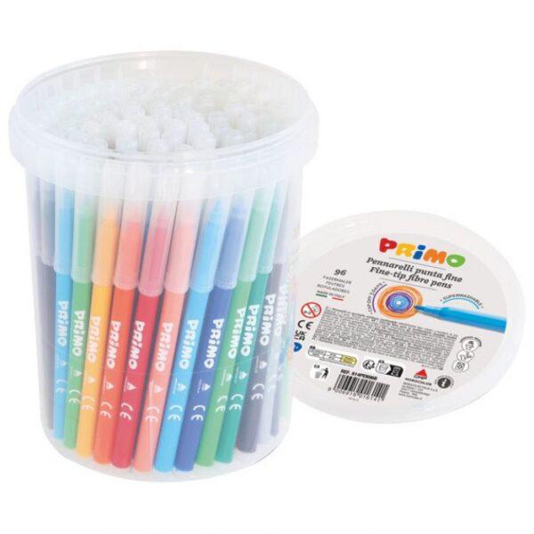 FLOMASTER ŠKOLSKI  96BOJA (12BOJAX8KOM) U PP KANTICI PRIMO 614PEN96B