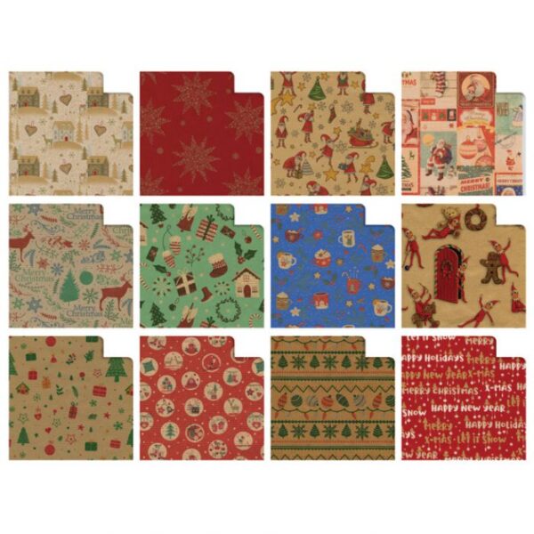 PAPIR UKRASNI ROLA 70X200 CM NATURA NOVOGODIŠNJI REX-SAUL SADOCH N33J1NAT