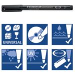 MARKER PERMANENTNI 0,6 MM RECIKLIRANI LUMOCOLOR STAEDTLER 318-3 PLAVI - Image 4