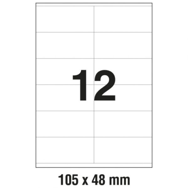 ETIKETE ILK 105X48 MM PK100L ZWECKFORM 3424