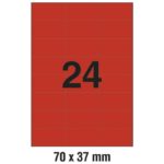ETIKETE ILK  70X37 MM PK100L ZWECKFORM 3448 CRVENE