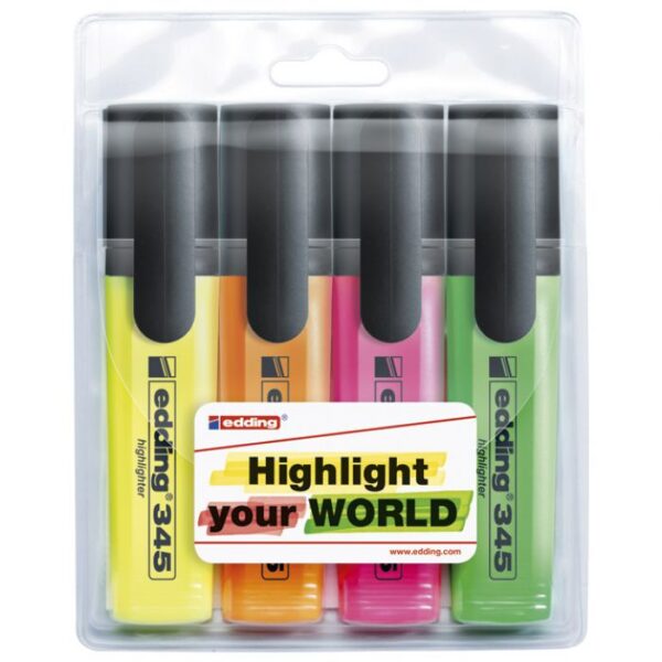 SIGNIR 2-5 MM EDDING 345/4BOJE BLISTER