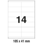 ETIKETE ILK 105X41 MM PK100L ZWECKFORM 3477