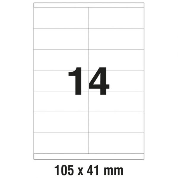 ETIKETE ILK 105X41 MM PK100L ZWECKFORM 3477