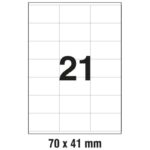 ETIKETE ILK  70X41 MM PK100L ZWECKFORM 3481