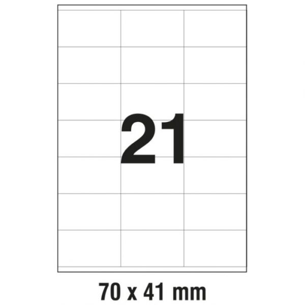 ETIKETE ILK  70X41 MM PK100L ZWECKFORM 3481