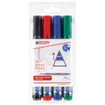 MARKER ZA BIJELU PLOČU 1-5 MM EDDING 363/4BOJE BLISTER