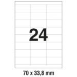 ETIKETE ILK  70X33,8 MM PK100L ZWECKFORM 3664