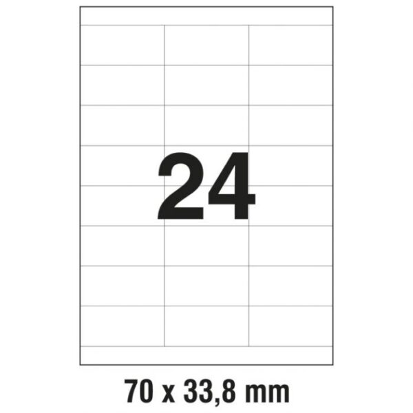 ETIKETE ILK  70X33,8 MM PK100L ZWECKFORM 3664