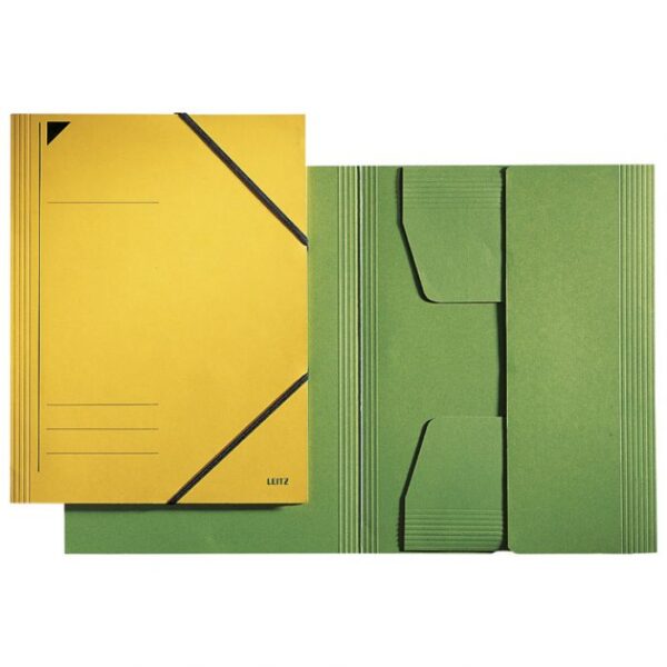 FASCIKL KLAPA S GUMICOM KARTON A4 LEITZ 39810255 ZELENI