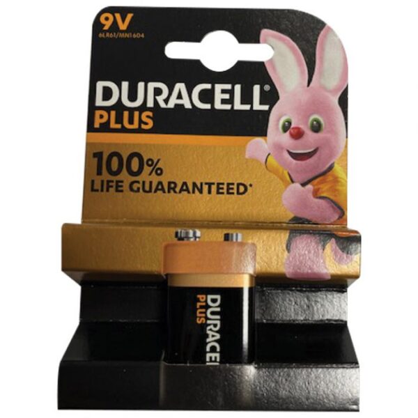 BATERIJA ALKALNA 9V PLUS DURACELL 6LR61 BLISTER