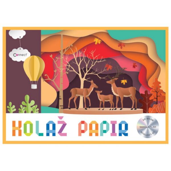 KOLAŽ PAPIR 10 LISTOVA B5 SAMOLJEPLJIVI CONNECT