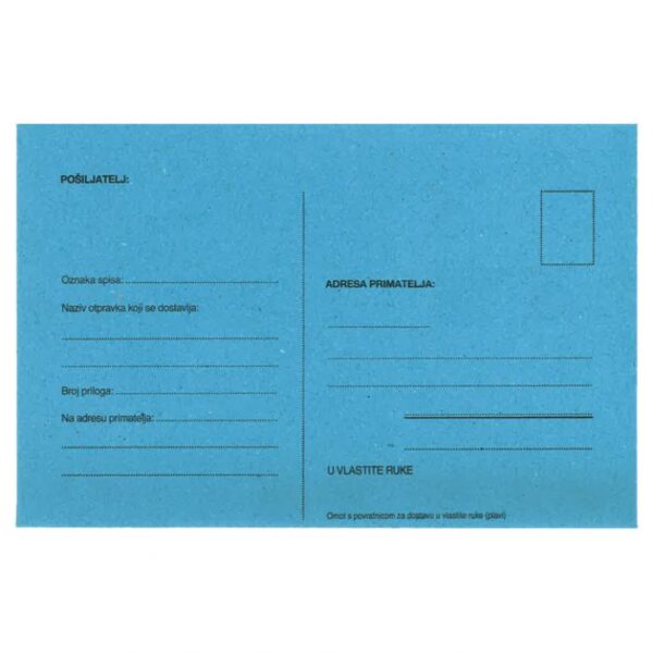 KUVERTE B6-5 S POVRATNICOM STRIP PK1000 CROATAN