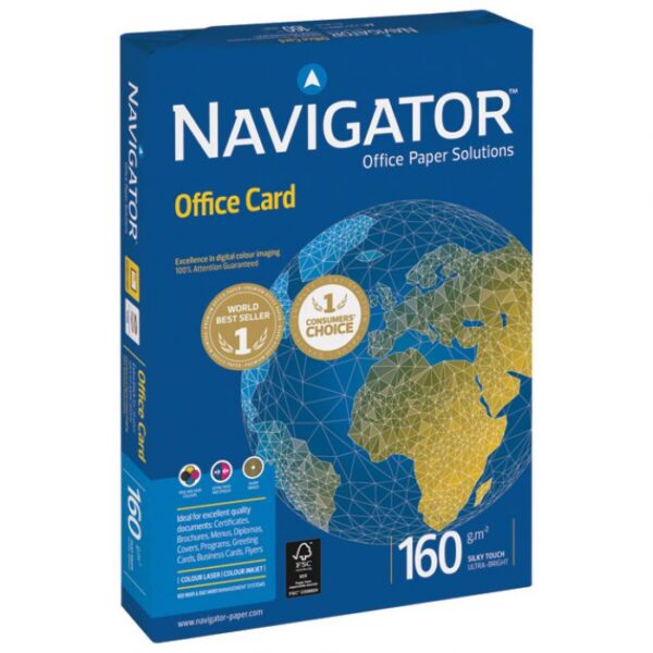 PAPIR ILK NAVIGATOR A4 160G OFFICE CARD PK250 SOPORCEL