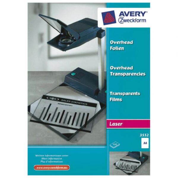 FOLIJA LK A4 OHP (ZA PREZENTACIJE) PK100 ZWECKFORM 3552