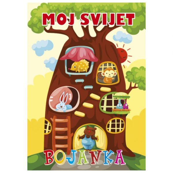 BOJANKA A4  8 LISTOVA &QUOT;MOJ SVIJET&QUOT; GRAFOTISAK