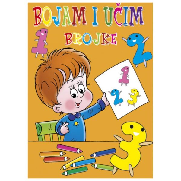 BOJANKA A4 16 LISTOVA &QUOT;BOJAM I UČIM BROJEVE&QUOT; GRAFOTISAK
