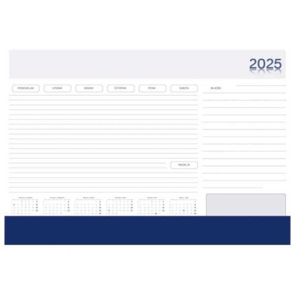 MAPA STOLNA-BLOK S KLAPOM 60X42 CM FORNAX PLAVA