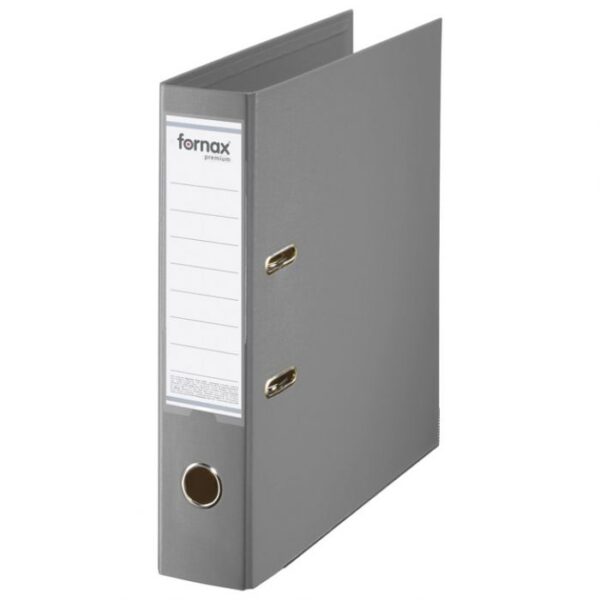 REGISTRATOR A4 ŠIROKI SAMOSTOJEĆI PREMIUM FORNAX 15703 SIVI